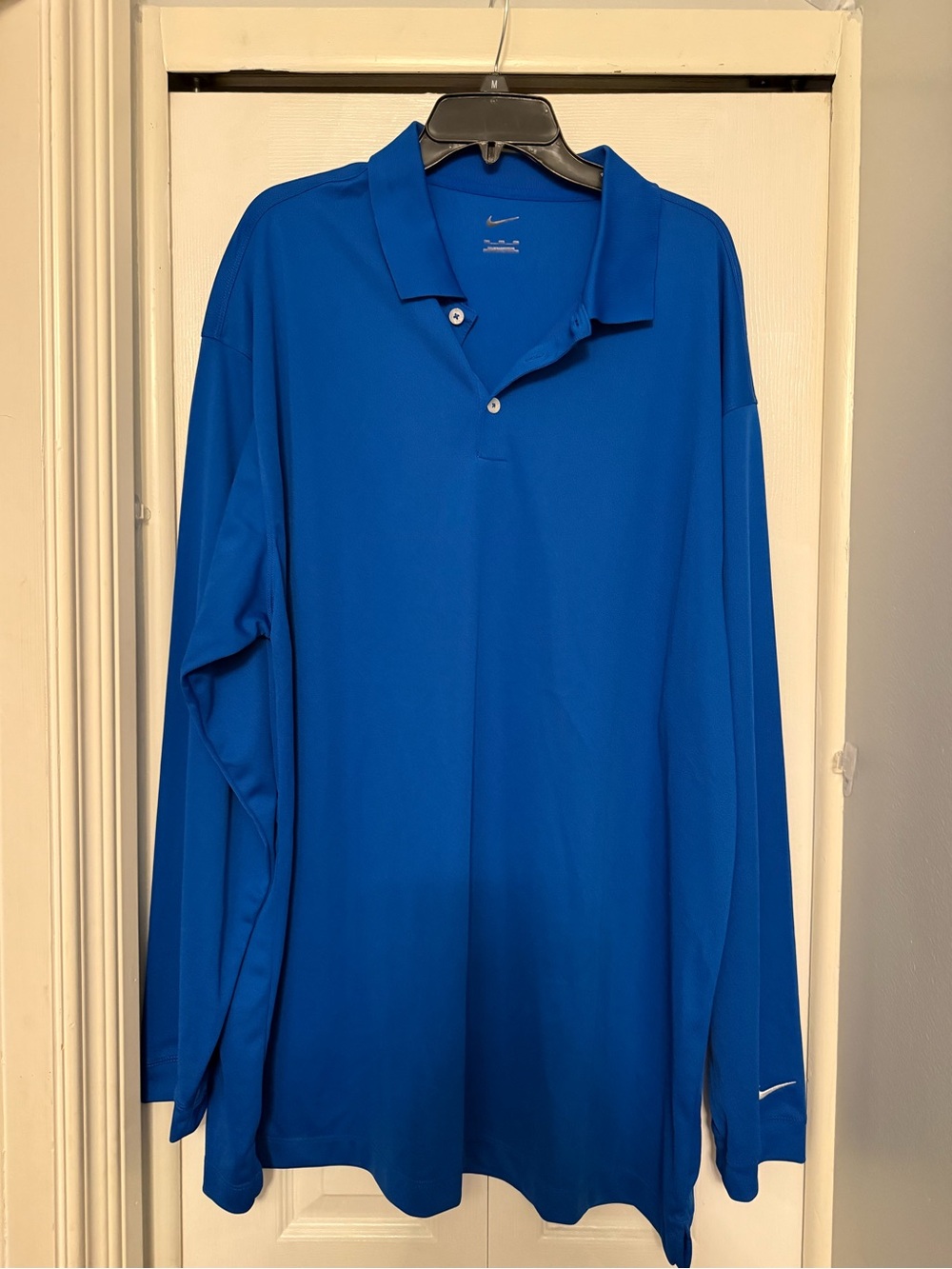 Nike Men’s Long Sleeve Polo - Blue
